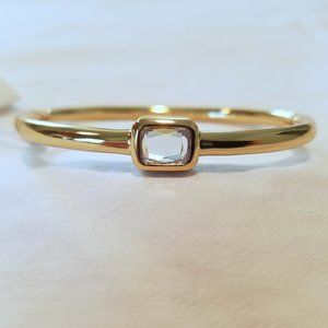 NEW kate spade bracelet - gold tone, clear stone